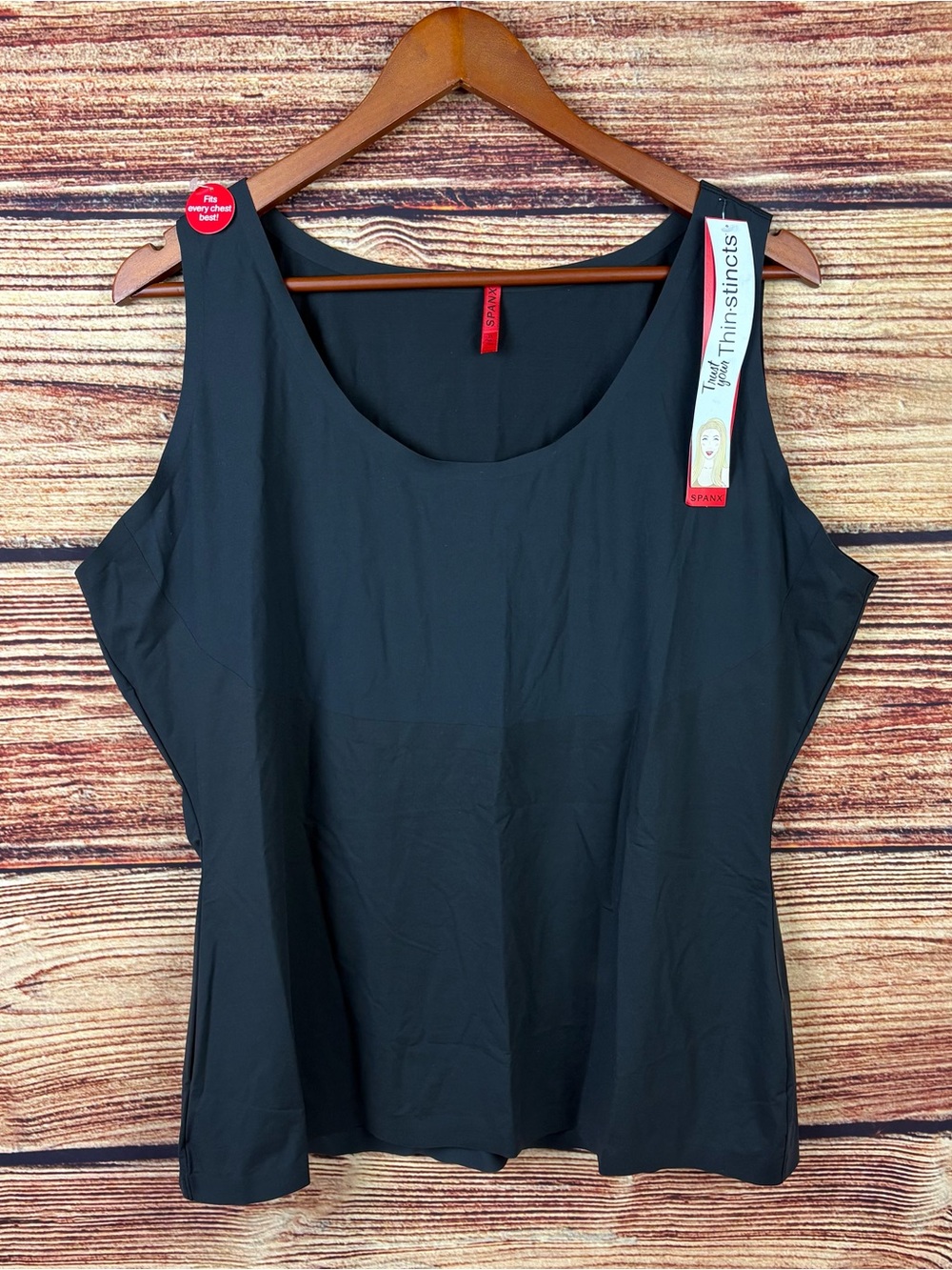 BNWT Spanx Thinstincts Shaping Black Tank Top